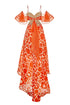 Vestido Amar Flores Naranjas